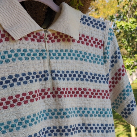Alfred Dunner Multicolor Striped Knit Top - Picture 1 of 2